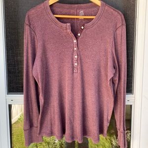 Real Soft Henley Long Sleeve Shirt